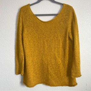 Zara Gold Loose Knit Sweater
